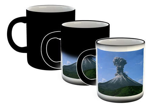 Taza Magica Volcanes Humo Cenizas Erupcion Volcanica