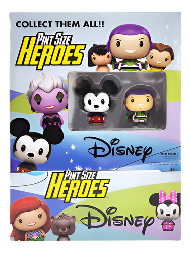 Funko Pop Pint Size X 2 Disney Outlet + Caja Exhibidora Orig