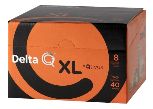 40 Cápsulas Delta Q Café Aqtivus Int. 8 Pack Econômico