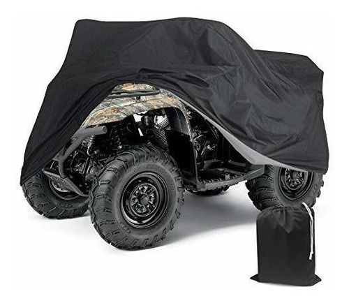 Tokept 190t Negro Quad Bike Atv Atc Lluvia Cubierta Impermea