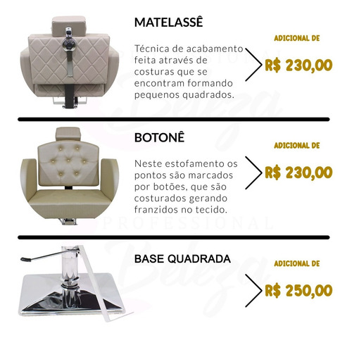 Imagem 3 de 10 de Cadeira Capri Kixiki Encosto Reclinável Com Cabeçote