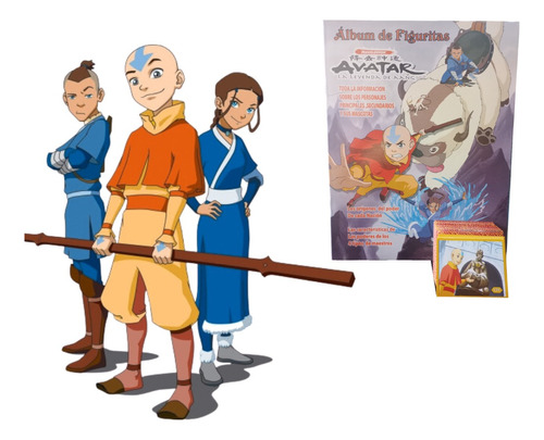 Álbum Avatar La Leyenda De Aang + Todas Sus Láminas A Pegar