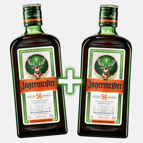 Kit Com 2 Licor Alemão Jagermeister 500ml Já + Nota