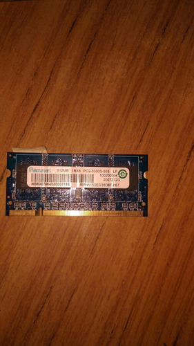 Memoria Sodimm 512 Mb Qimonda Ddr2 667mhz