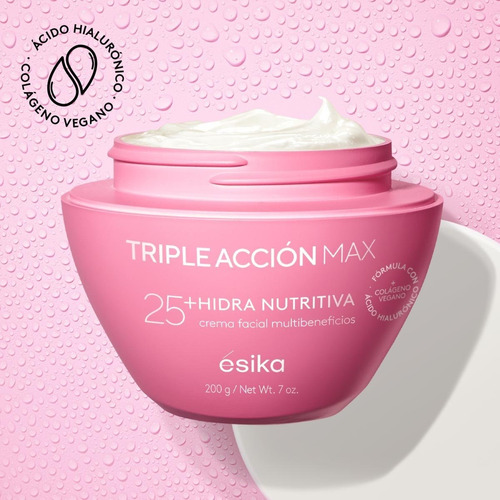 Ésika Crema Triple Acción Max 25+ Colageno Biotina Antioxida