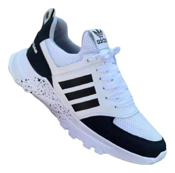 Zapatos Deportivos adidas Clásicos Caballeros Blanco/negro 