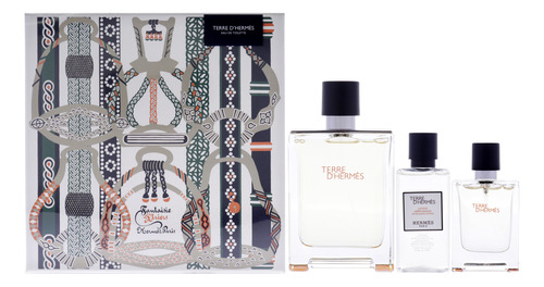 Set De Regalo Perfume Hermes Terre Dhermes Para Hombre, 3 Pi