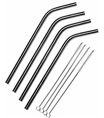 Titanium Super Strong Lightweight Drinking Straws Pack De 4 