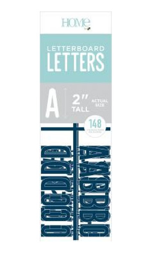 Quadro Letter Board 50,8x40,5cm 191 Letras + 148pçs Azul