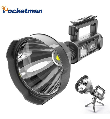 Lanterna tática impermeável recarregável Lanterna LED Cor Grande XL Cor da luz Branco frio H50