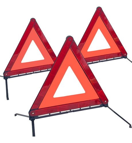 Advertencia Triangular Plegable Sutekus, Paquete De 3, Adver