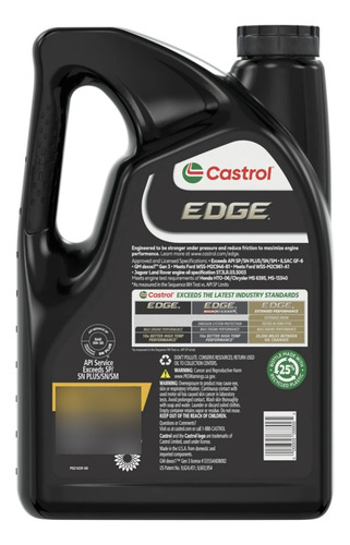 Aceite Para Motor Sintético Castrol Edge 5w-30 4.75 Lts Msi