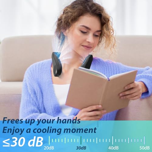 Ventilador Cuello Sin Aspas Portátil Recargable Usb 5200 Mah