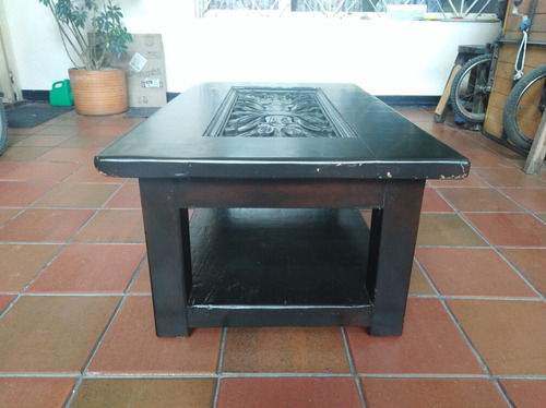 Mesa De Centro En Cedro Tipo Colonial Rustica