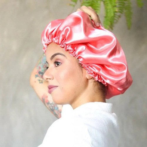 Imagem 3 de 5 de Touca De Cetim Anti Frizz Toque De Seda Mega Promoção