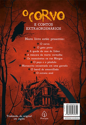 O corvo e outros contos extraordinários, de Allan Poe, Edgar. Clássicos da literatura mundial Editorial Principis, capa mole em português, 2019