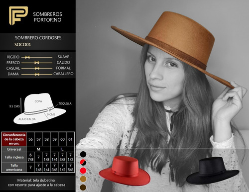 Imagen 6 de 7 de Sombrero Unisex Hipster Cordobes Vintage Hecho En Mexico
