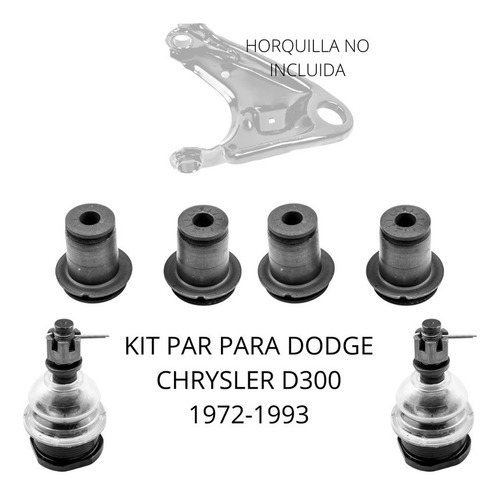 Kit Bujes Y Par Rotulas Para Dodge Chrysler D300 1972-1993