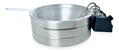 Fritadeira Elétrica 3 Litros Tacho Profissional C/termostato Cor Cinza Voltagem