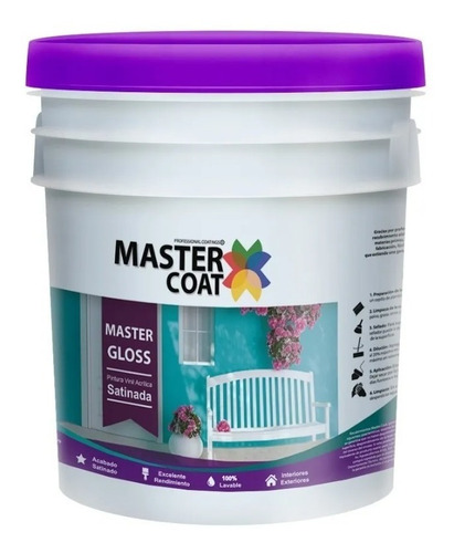 Imagen 1 de 3 de Galón De Pintura Vinílica Lavable 4l Mejor Que Comex Berel