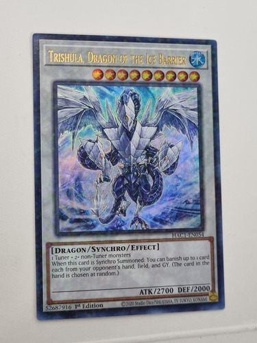 Trishula Dragon Of Ice Barrier Ultra Hidden Arsenal Yugioh