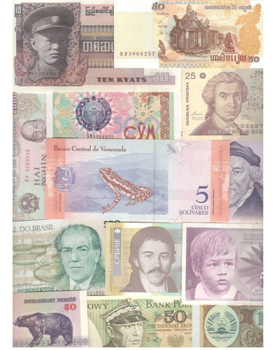 13 Billetes Del Mundo