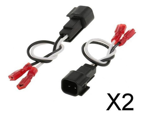 2x2 Piezas De Conectores De Arnés De Cables De Bocina De