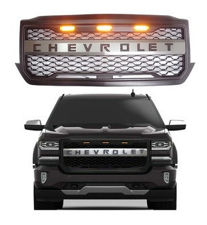 Máscara Parrilla Frontal Chevrolet Silverado 2015-2018 Led 