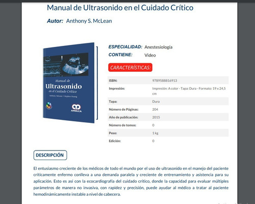 Manual De Ultrasonido En El Cuidado Crítico Mclean