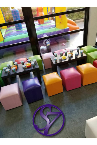 Alquiler De Livings P/eventos Puff Infantiles Mas Por Menos