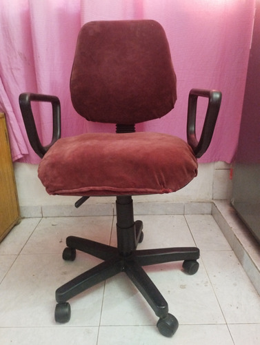 Silla De Pc Con Asiento Regulable Apoyabrazos Y Giratoria