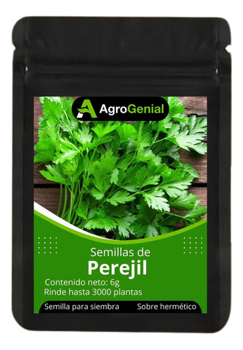 Semillas De Perejil Aromático 1 Sobre Rinde 3000 Plantas