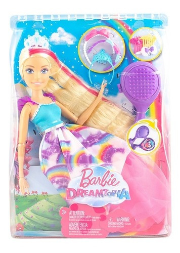 Barbie Dreamtopia Princesa Rubia Grande 43 Cm Mattel