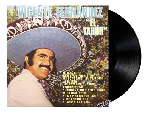 Vicente Fernandez El Tahur Lp Vinyl