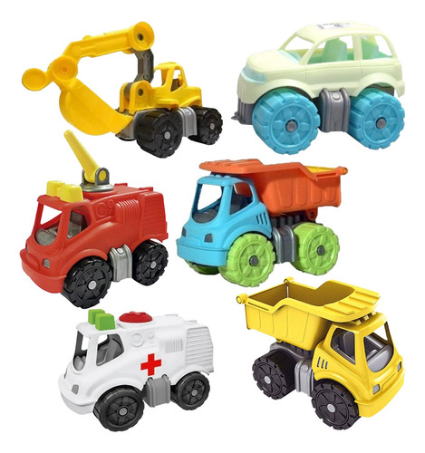 Set X6 Combo Mini Vehiculos Duravit Para Bebes Y Niños