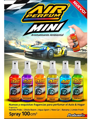 Perfumador Perfume Auto. 100ml Spray Mini