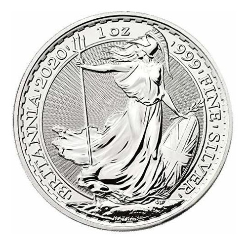 Moneda Britannia De Plata Británica De 1 Oz Reino Unido 2020