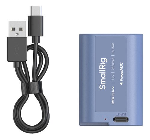 Bateria Recarregável Smallrig Dmw-blk22 Usb-c P/ Linha Lumix