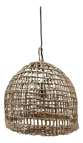 Lampara Colgante De Manilla Campana Calada 35x30cm