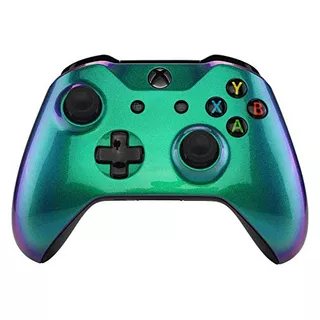 Carcasa Forntal Para Control De Xbox One S / X Purpura Verde