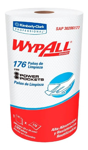 Paños Wypall X60 Rollembo , Reutilizable Y Absorventes