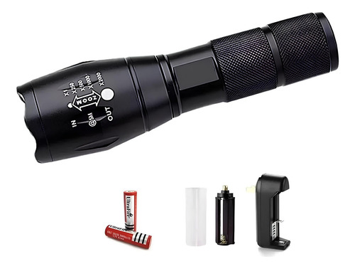 Linterna Led Cree Xml-t6 2000 Lumenes Recargable Color De La