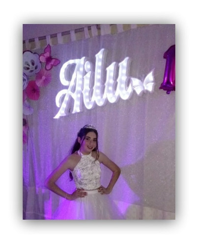 Nombre Luminoso 15 Cm Polyfan Personalizado Luz Tu Nombre