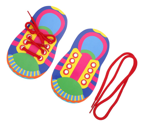 Juguete Para Enhebrar Cordones Para Atar Zapatos, Tabla De E
