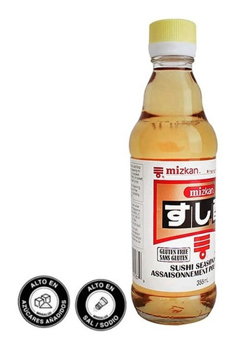 Vinagre De Arroz 355ml Mizkan Para Sushi - mL a $70