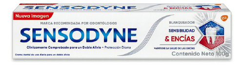 Pasta Dental Sensodyne Sensibilidad & Encías Blanqueador 100
