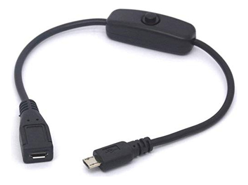 Cable Carga Micro Usb On Off Para Raspberry Pi, Arduino (no