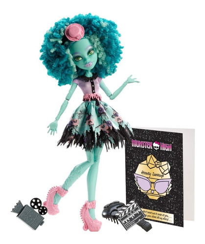 Muñeca Monster High Frights Camera Action Honey Swamp