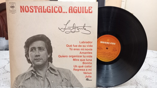 Luis Aguile Nostalgico Aguile Lp Vinilo 1976 Como Nuevo Nm