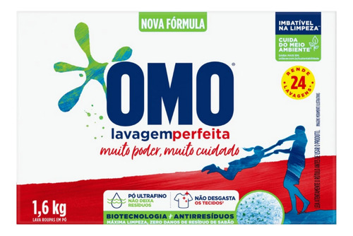 Sabão Em Pó Unilever Lavagem Perfeita 1,6kg Caixa
